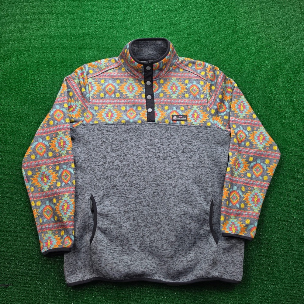 Simply Southern Aztec Fleece Snap‎ Neck Pullover Sweater Womens 2XL Outdoors